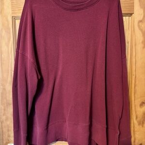 Time and Tru Red Crew Neck Sweater Soft Knit